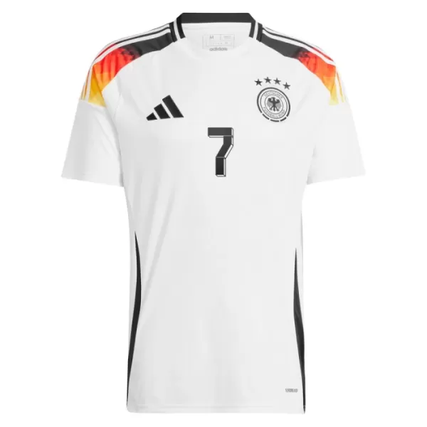 Günstige Deutschland Kai Havertz 7 Herrentrikot Heim EURO 2024 Kurzarm