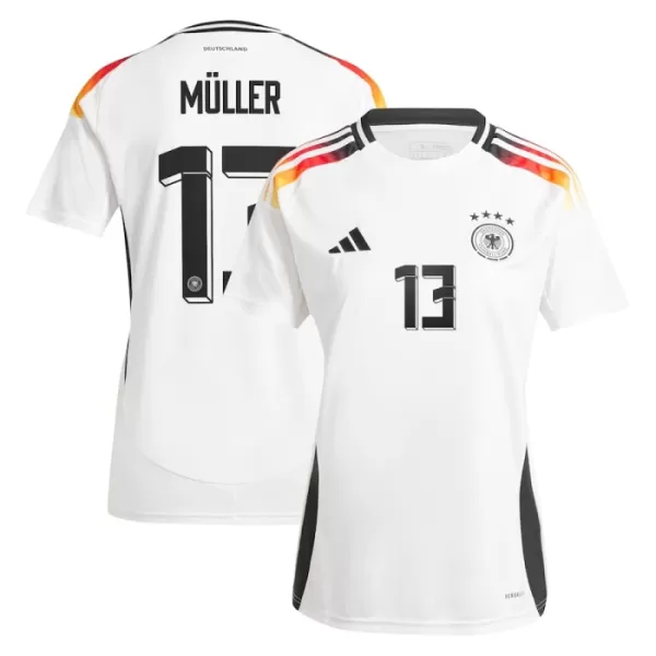 Günstige Deutschland Muller 13 Damentrikot Heim EURO 2024 Kurzarm