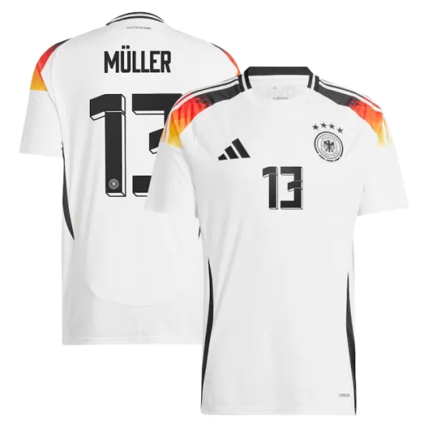 Günstige Deutschland Muller 13 Herrentrikot Heim EURO 2024 Kurzarm