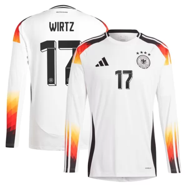 Günstige Deutschland Wirtz 17 Herrentrikot Heim EURO 2024 Langarm