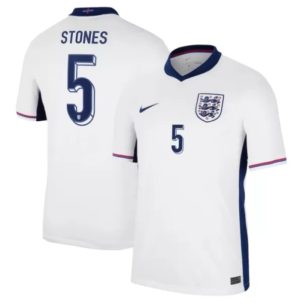 Günstige England Stones 5 Herrentrikot Heim EURO 2024 Kurzarm