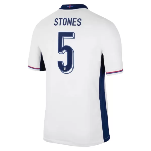 Günstige England Stones 5 Herrentrikot Heim EURO 2024 Kurzarm