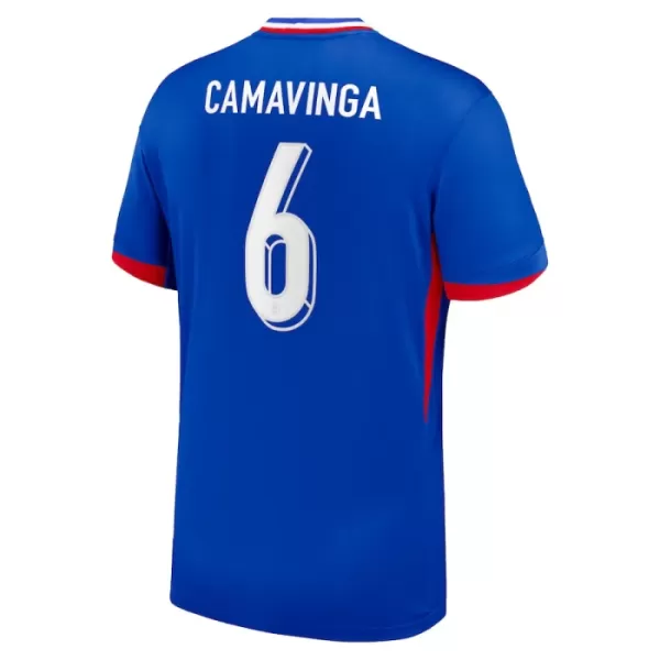 Günstige Frankreich Camavinga 6 Herrentrikot Heim EURO 2024 Kurzarm