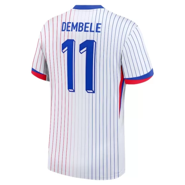 Günstige Frankreich Dembele 11 Herrentrikot Auswärts EURO 2024 Kurzarm