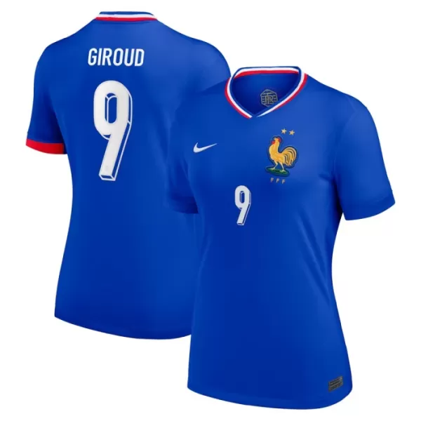 Günstige Frankreich Giroud 9 Damentrikot Heim EURO 2024 Kurzarm