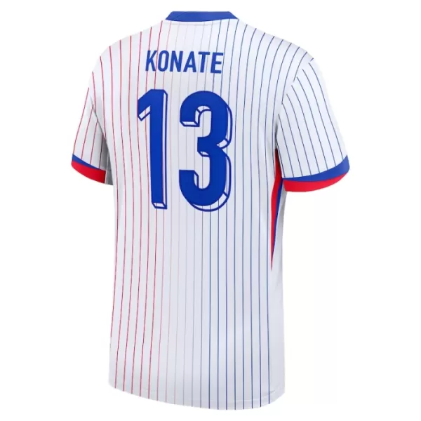 Günstige Frankreich Konate 13 Herrentrikot Auswärts EURO 2024 Kurzarm