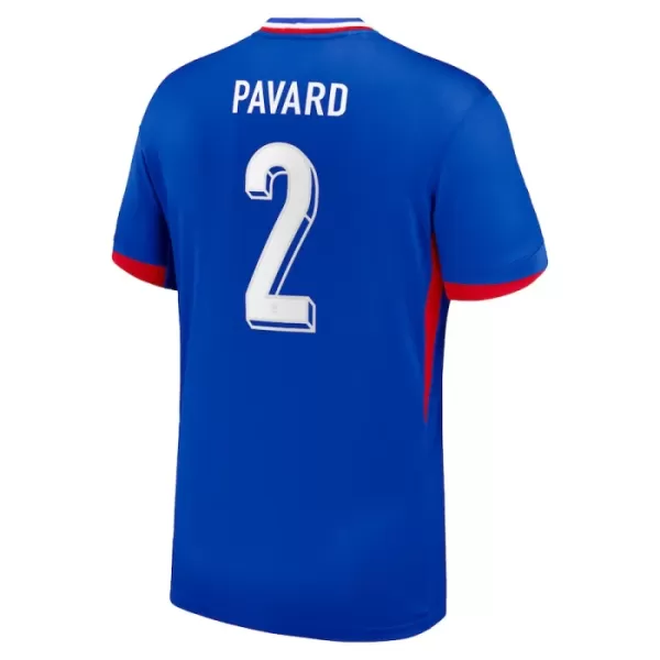 Günstige Frankreich Pavard 2 Herrentrikot Heim EURO 2024 Kurzarm