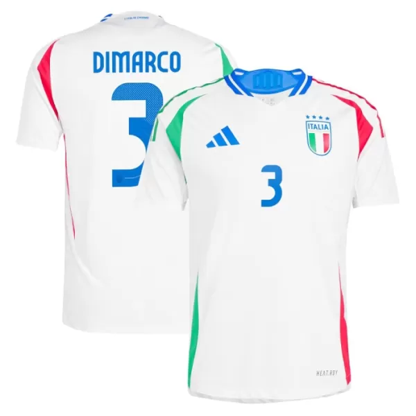 Günstige Italien DiMarco 3 Herrentrikot Auswärts EURO 2024 Kurzarm