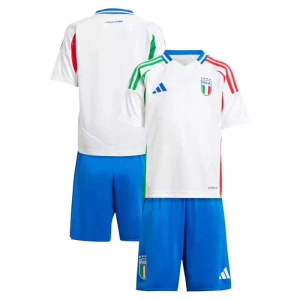 Günstige Italien Kindertrikot Auswärts EURO 2024 Kurzarm