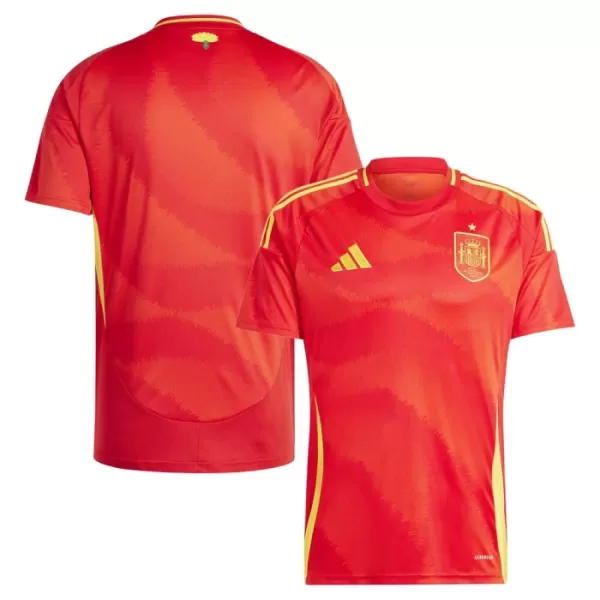 Günstige Spanien Herrentrikot Heim EURO 2024 Kurzarm