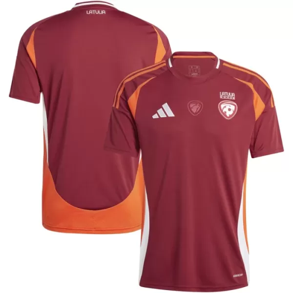 Günstige Latvia Herrentrikot Heim 2024 Kurzarm