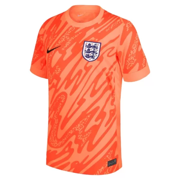 Günstige England Torwart Herrentrikot EURO 2024 Kurzarm Orange