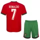 Günstige Portugal Ronaldo 7 Kindertrikot Heim EURO 2024 Kurzarm