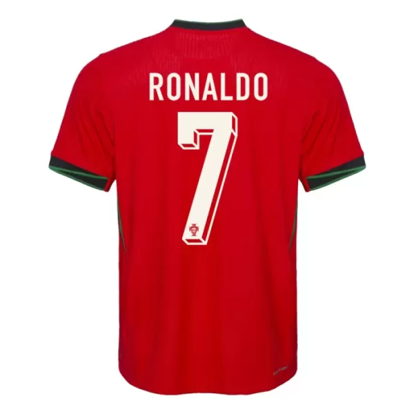 Günstige Portugal Ronaldo 7 Kindertrikot Heim EURO 2024 Kurzarm