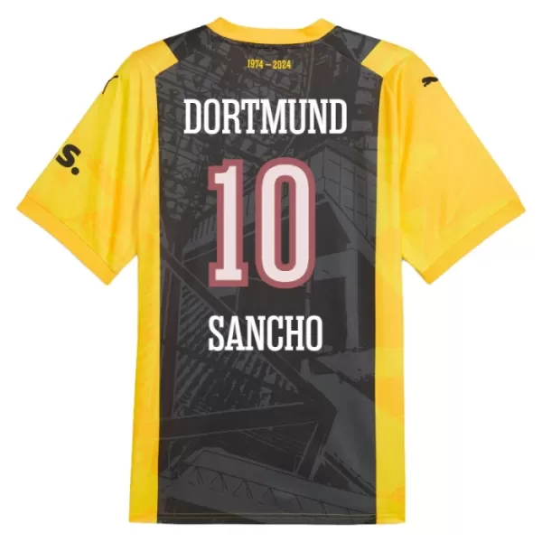 Günstige Borussia Dortmund Sancho 10 Herrentrikot Jubiläum 2023/24 Kurzarm