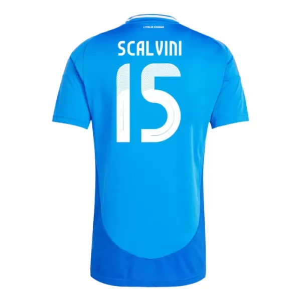 Günstige Italien Giorgio Scalvini 15 Herrentrikot Heim EURO 2024 Kurzarm