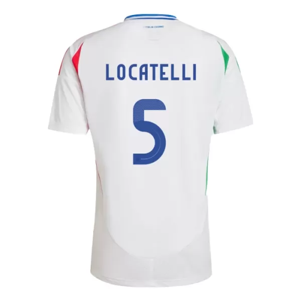 Günstige Italien Manuel Locatelli 5 Herrentrikot Auswärts EURO 2024 Kurzarm