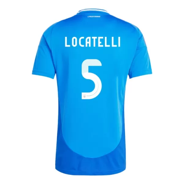 Günstige Italien Manuel Locatelli 5 Herrentrikot Heim EURO 2024 Kurzarm