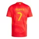Günstige Spanien Alvaro Morata 7 Herrentrikot Heim EURO 2024 Kurzarm