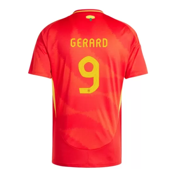 Günstige Spanien Gerard Moreno 9 Herrentrikot Heim EURO 2024 Kurzarm