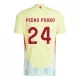 Günstige Spanien Pedro Porro 24 Herrentrikot Auswärts EURO 2024 Kurzarm