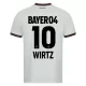 Günstige Bayer 04 Leverkusen Florian Wirtz 10 Herrentrikot Auswärts 2023/24 Kurzarm