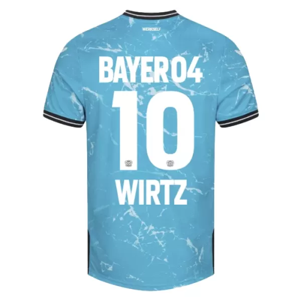 Günstige Bayer 04 Leverkusen Florian Wirtz 10 Herrentrikot Ausweich 2023/24 Kurzarm