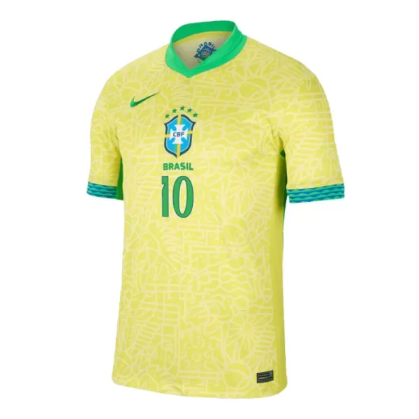 Günstige Brasilien Rodrygo 10 Herrentrikot Heim 2024 Kurzarm