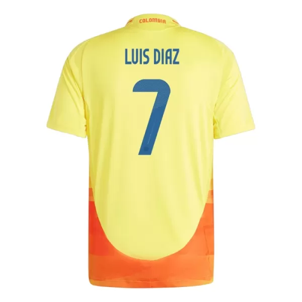 Günstige Kolumbien Luis Diaz 7 Herrentrikot Heim 2024 Kurzarm