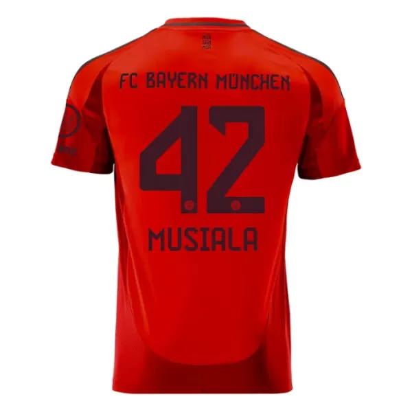 Günstige FC Bayern München Jamal Musiala 42 Herrentrikot Heim 2024/25 Kurzarm