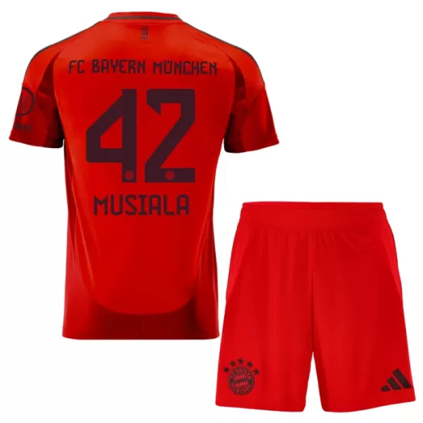 Günstige FC Bayern München Jamal Musiala 42 Kindertrikot Heim 2024/25 Kurzarm