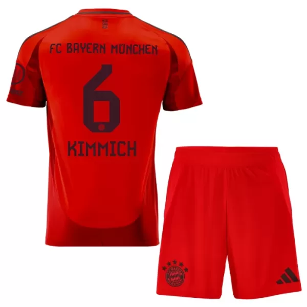 Günstige FC Bayern München Joshua Kimmich 6 Kindertrikot Heim 2024/25 Kurzarm