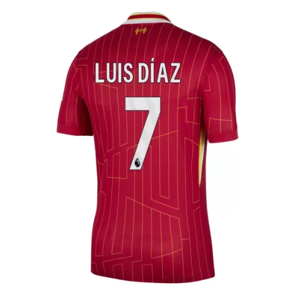 Günstige Liverpool Luis Diaz 7 Herrentrikot Heim 2024/25 Kurzarm