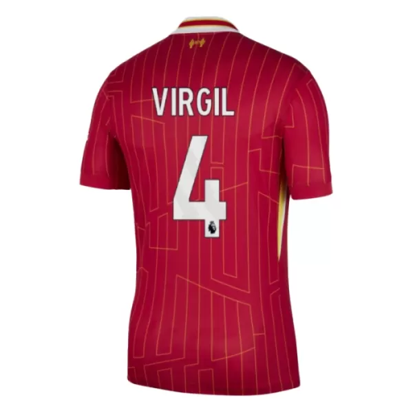 Günstige Liverpool Virgil 4 Herrentrikot Heim 2024/25 Kurzarm