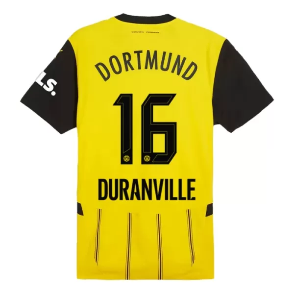 Günstige Borussia Dortmund Duranville 16 Herrentrikot Heim 2024/25 Kurzarm