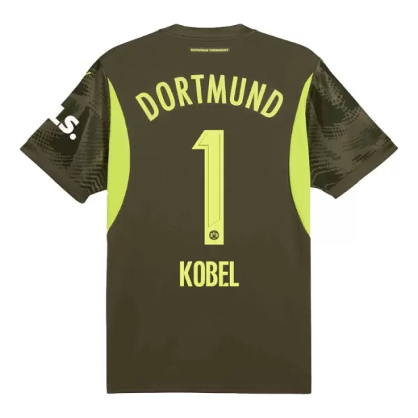 Günstige Borussia Dortmund Kobel 1 Torwart Herrentrikot Auswärts 2024/25 Kurzarm