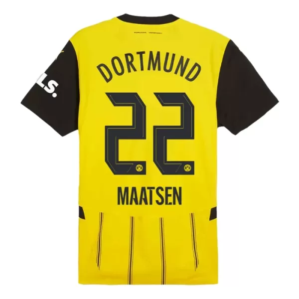 Günstige Borussia Dortmund Maatsen 22 Kindertrikot Heim 2024/25 Kurzarm