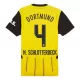 Günstige Borussia Dortmund N. Schlotterbeck 4 Herrentrikot Heim 2024/25 Kurzarm