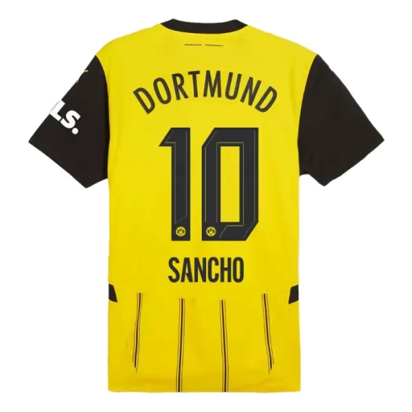 Günstige Borussia Dortmund Sancho 10 Herrentrikot Heim 2024/25 Kurzarm