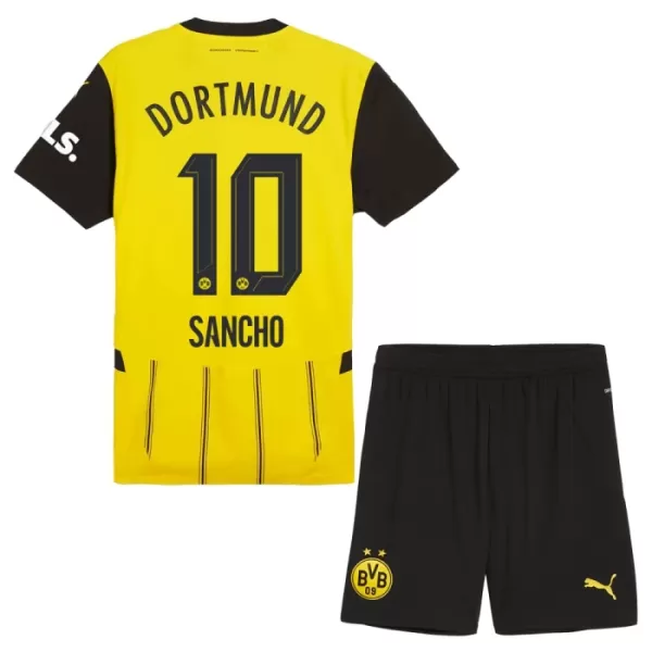 Günstige Borussia Dortmund Sancho 10 Kindertrikot Heim 2024/25 Kurzarm