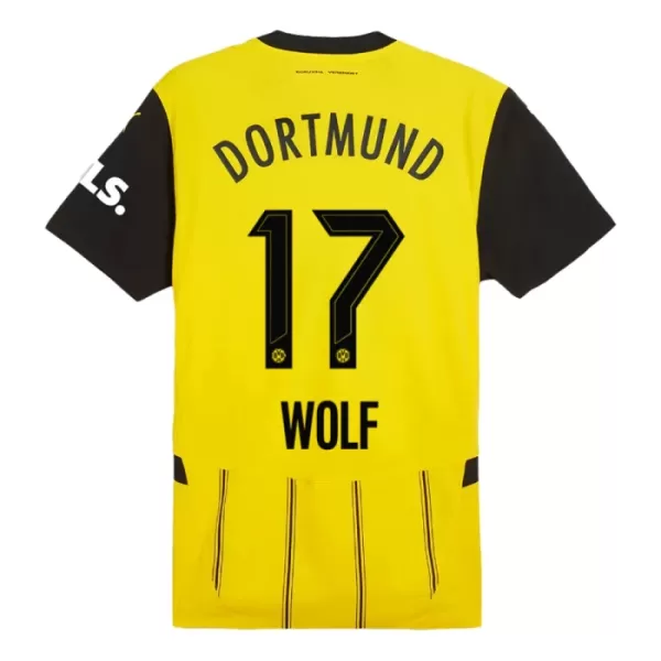 Günstige Borussia Dortmund Wolf 17 Herrentrikot Heim 2024/25 Kurzarm