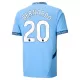 Günstige Manchester City Bernardo 20 Herrentrikot Heim 2024/25 Kurzarm