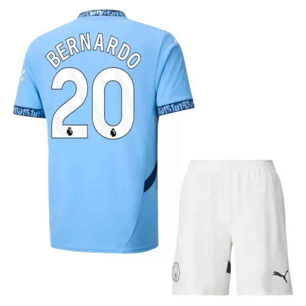 Günstige Manchester City Bernardo 20 Kindertrikot Heim 2024/25 Kurzarm