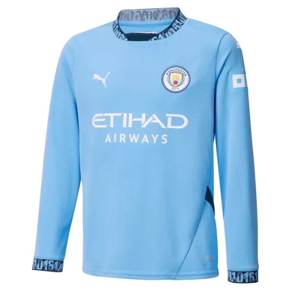 Günstige Manchester City Grealish 10 Herrentrikot Heim 2024/25 Langarm