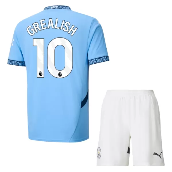 Günstige Manchester City Grealish 10 Kindertrikot Heim 2024/25 Kurzarm