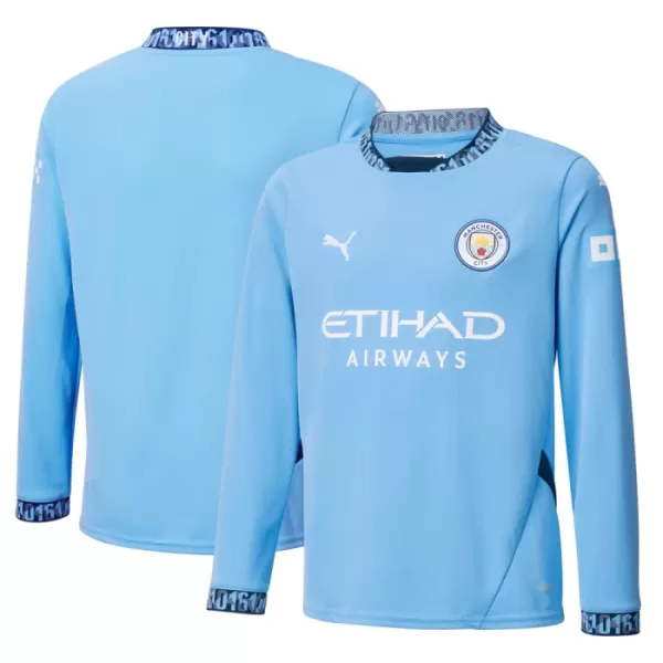 Günstige Manchester City Herrentrikot Heim 2024/25 Langarm