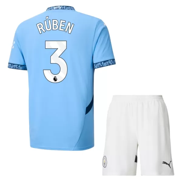 Günstige Manchester City Ruben 3 Kindertrikot Heim 2024/25 Kurzarm