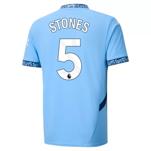 Günstige Manchester City Stones 5 Kindertrikot Heim 2024/25 Kurzarm