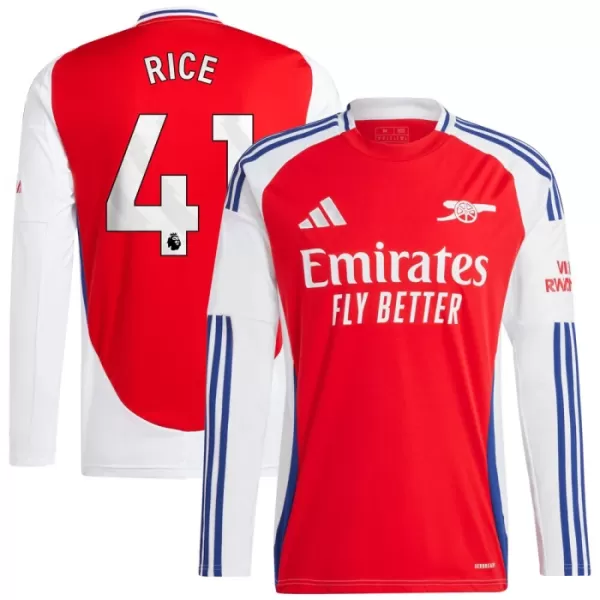 Günstige Arsenal Rice 41 Herrentrikot Heim 2024/25 Langarm