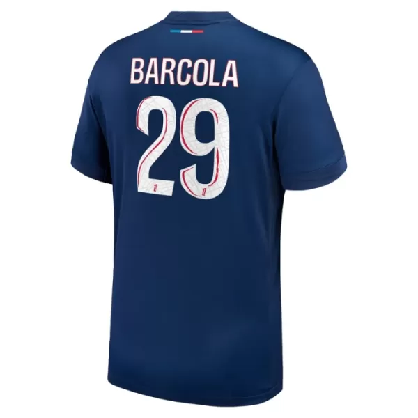 Günstige Paris Saint-Germain Bradley Barcola 29 Herrentrikot Heim 2024/25 Kurzarm